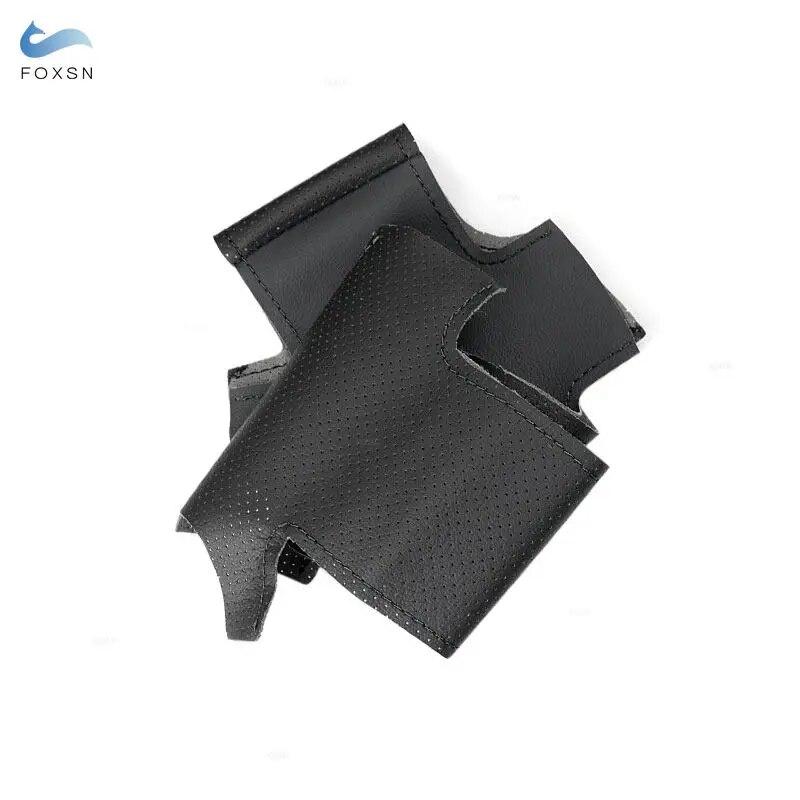 Оплетка на руль для Honda City 2002-2008 Civic 2002-2005 Fit Jazz 2001-2005 Автомобильный руль с перфорированным кожаным чехлом