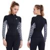 Гидрокуртка из эластичного джерси с длинным рукавом 2 мм для и размер M женская для серфинга, SUP, дайвинга, снорклинга,