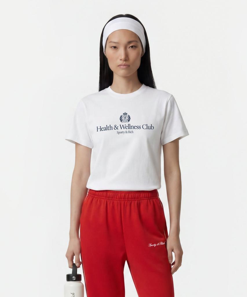 Унисекс футболка SPORTY&RICH H&W Crest - Белый R265Aut018