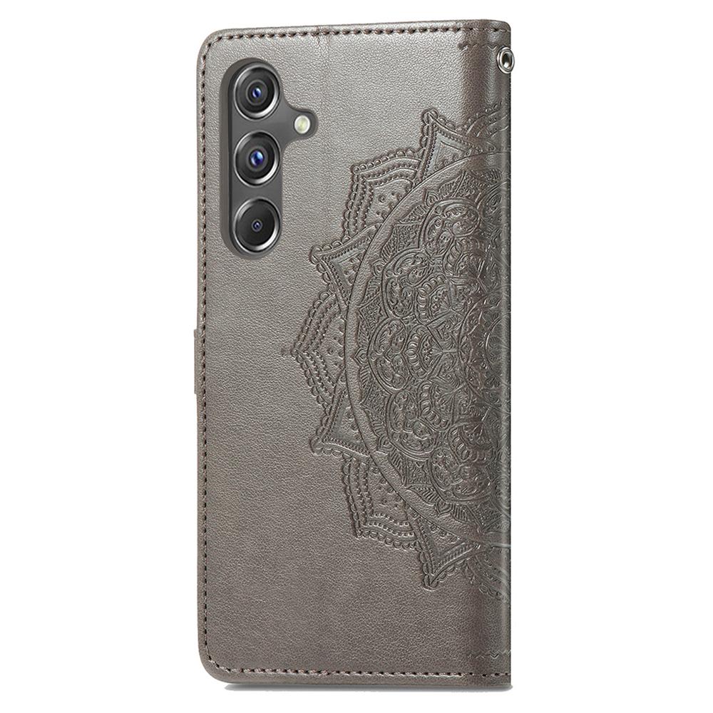 For Samsung Galaxy A15 4G/A15 5G Case Leather Embossed Mandala Pattern Phone Cover