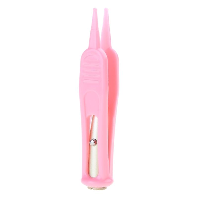 Baby Nasal Cleaning Too Infant Tool with Visible Light Flashlight Forceps Plastic Clip Dirt Clip with Lighted Tip Gift