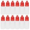 50Pcs 5ml Empty Dropper Bottles Squeezable Eye Liquid Bottle Container with Lids PlugsRed