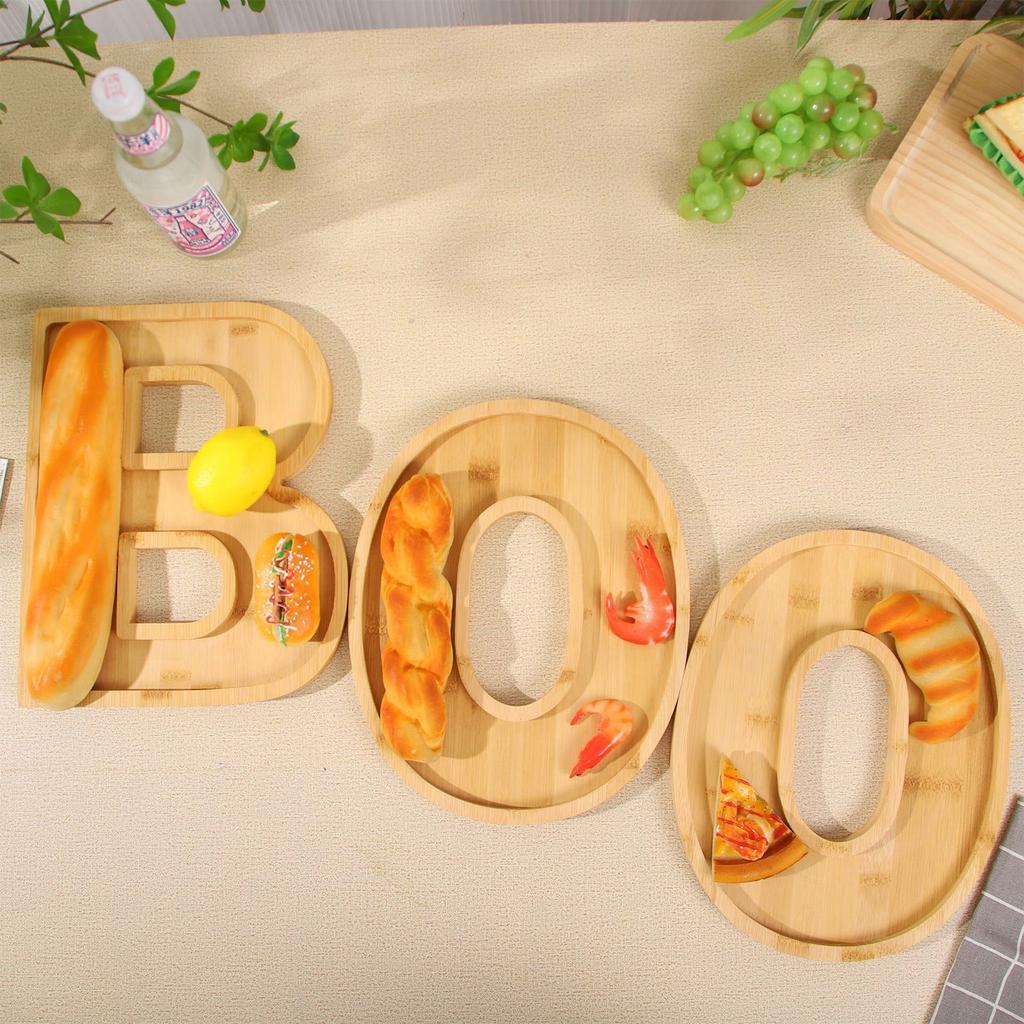 3 шт. Хэллоуин Шарcuterie Доска Смешная Милая Деревянная Сырная Доска Шарcuterie Блюдо Хэллоуин Декоративное Блюдо Для Закусок Вечеринка по Случаю Дня Рождения