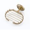 Solid Brass Soap Holder Retro Wall Mounted Tray Corrosion Resistant Scratch Proof Vintage Basket Shelf Case Dispenser Decor Home