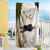 Messi's Wall Pose Beach Towel Super Soft Microfiber Quickdry Fabric Comfortable Lightweight