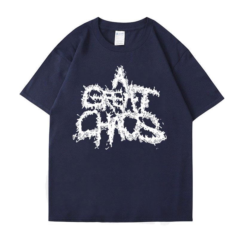 Ken Carson A Great Chaos Spellout Graphic Tshirt Unisexs Clothing Vintage Hip Hop Tee Shirt Unisex 100 Cotton T Shirt Streetwear