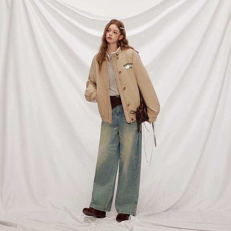 unifree Winter Stand Collar Lamb Wool Padded Jacket