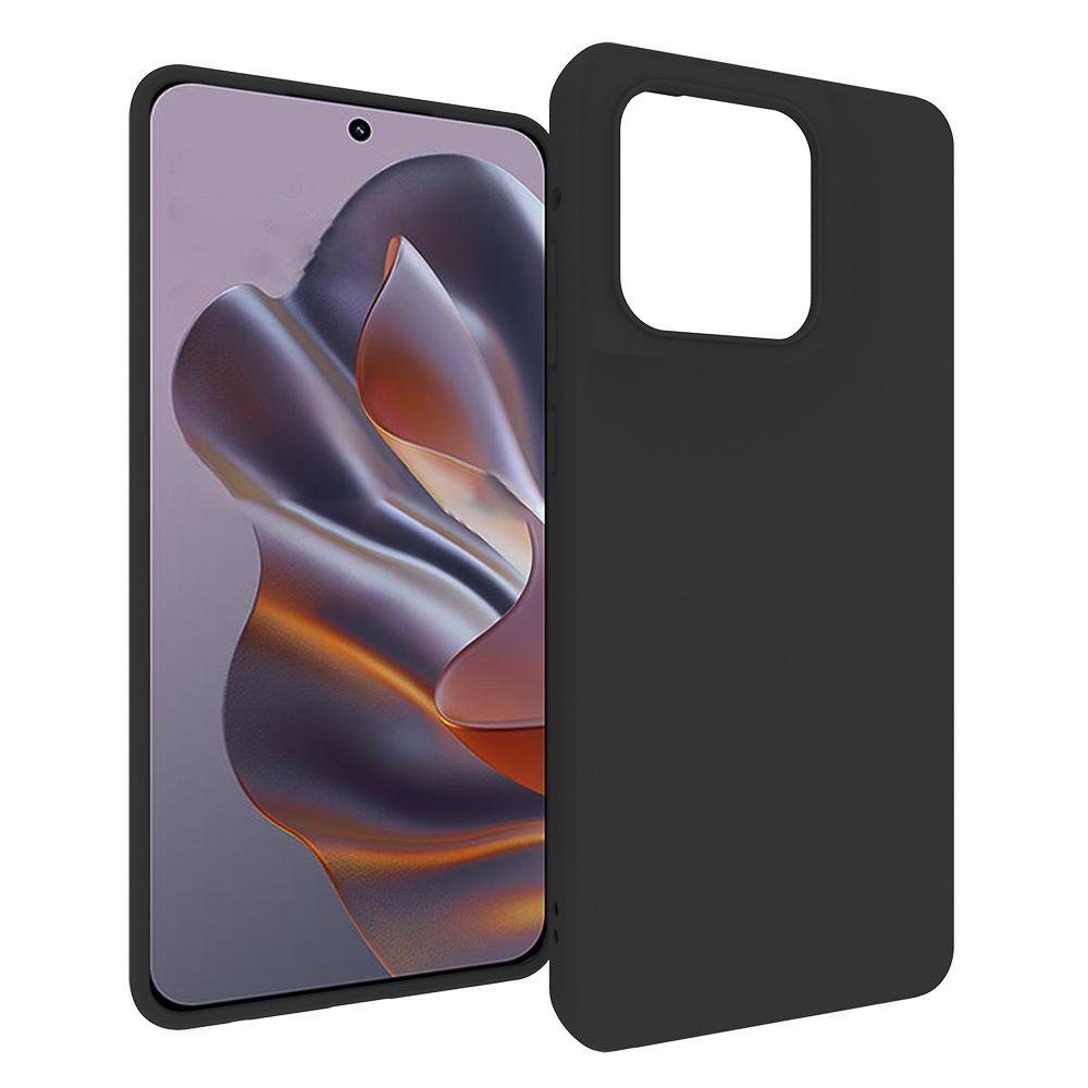 For Motorola Edge 60 Fusion 5G/G Stylus 5G (2025) Case Soft Matte Back TPU Black Phone Cover (Large Cutout)