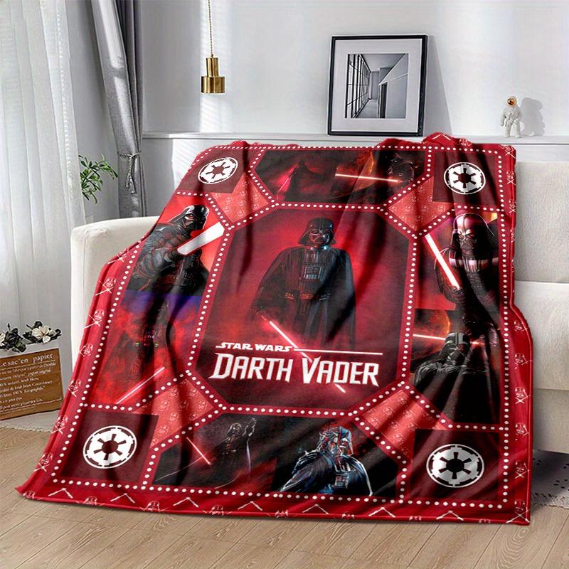 1pc. Star Wars Darth Vader Red Patterned Blanket, Home Decorative Throw for All Seasons, Cartoon Design Gift for FansE070
