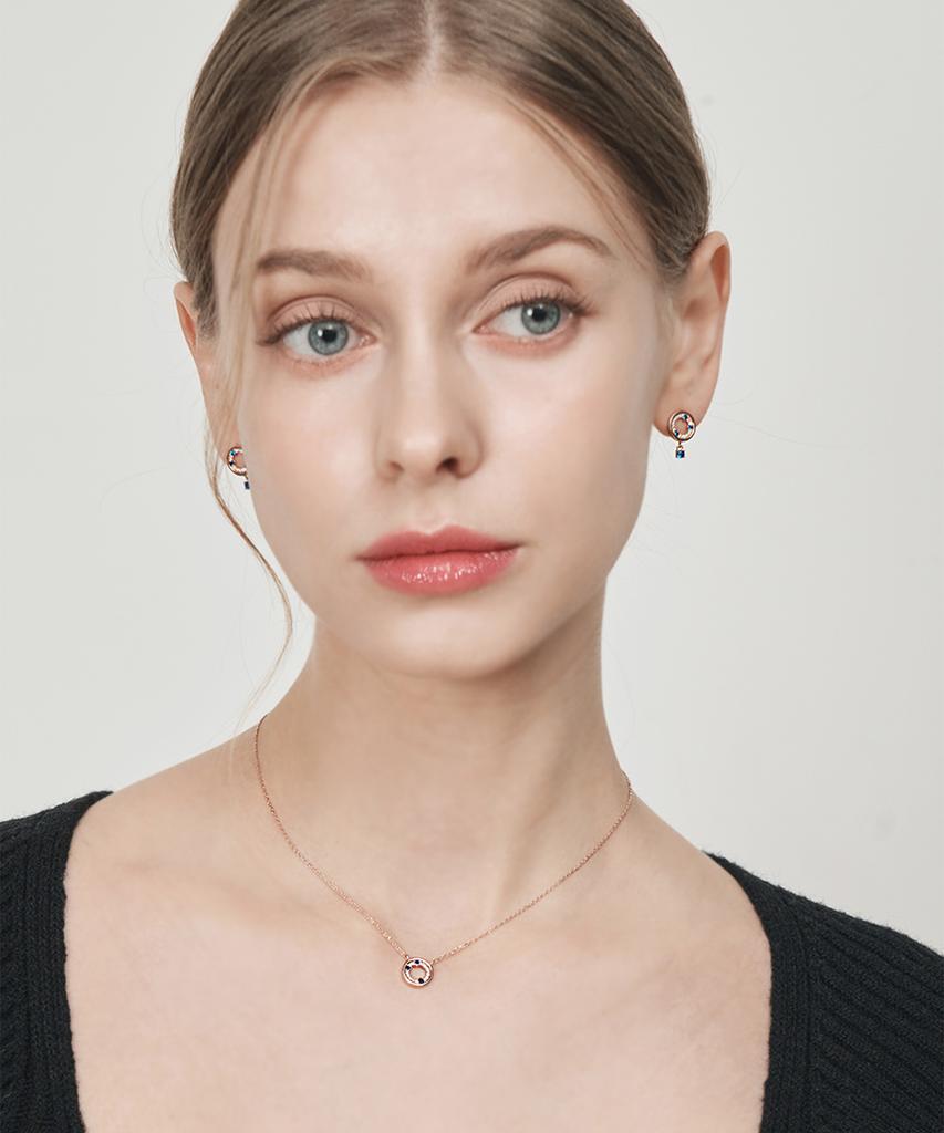 Ожерелье Ellejewelry Blue Point Elbrnn035