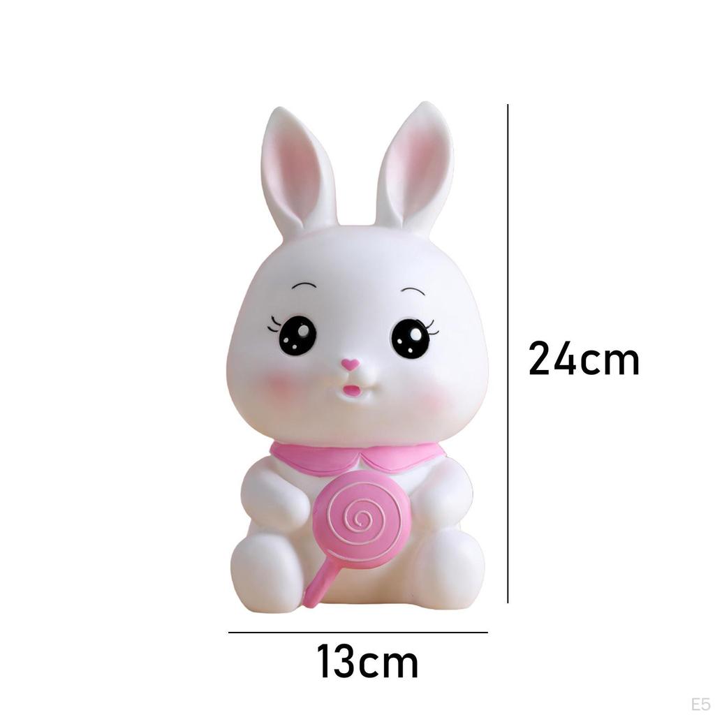 Фигурки кроликов, копилка, настольный милый небьющийся декоративный кролик, банка для экономии денег