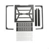 Pickup Bed Roll Cage Kit Textured Truck Cargo Rack Modular for Builders,