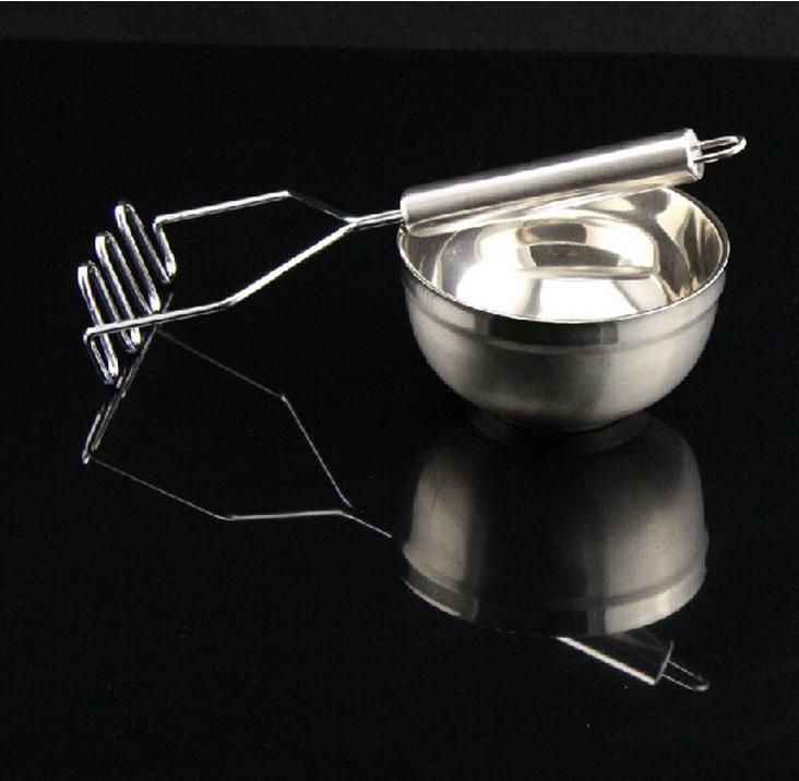 Нержавеющая сталь волнистая форма Картофельная давилка Инструмент Кухонный бар Картофельная дробилка Дробильный инструмент Кухня