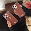 3D Флокированный чехол-медведь в горошек для iPhone 17/16 Pro Max/15/14