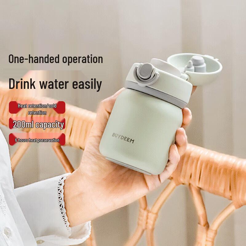 Buydeem Mini Pop-Up Lid Thermos Cup