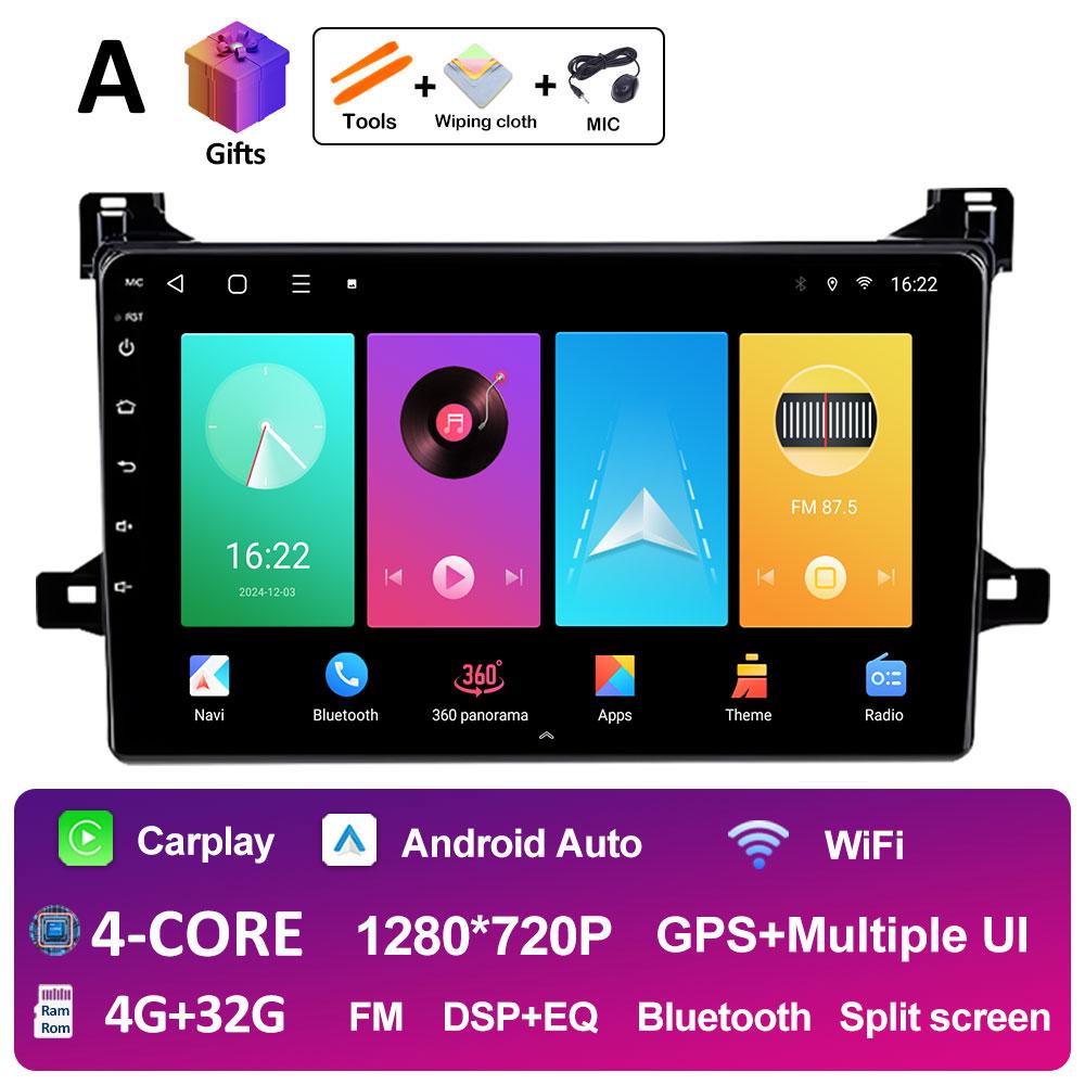 Bluetooth автомобильный видео радиоплеер для Toyota Prius XW50 2015 2016 2017 2018 2019 2020 вентилятор охлаждения DSP стерео автомагнитола головное устройство