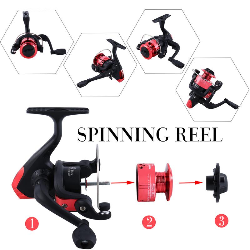 SOUGAYILANG Рыболовная катушка с передаточным отношением 5.2: 1