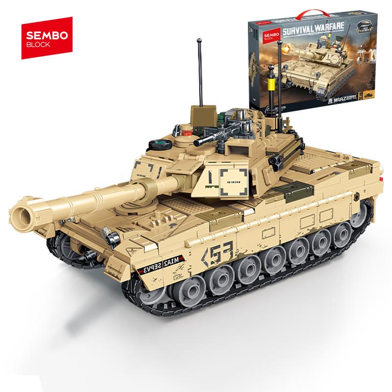 SEMBO BRICK Серия Танков Военный Танк Строительные Блоки Модель MOC Упаковка предназначена для Мальчиков Армейский Инженерный Транспорт Идеи предназначены для Детей