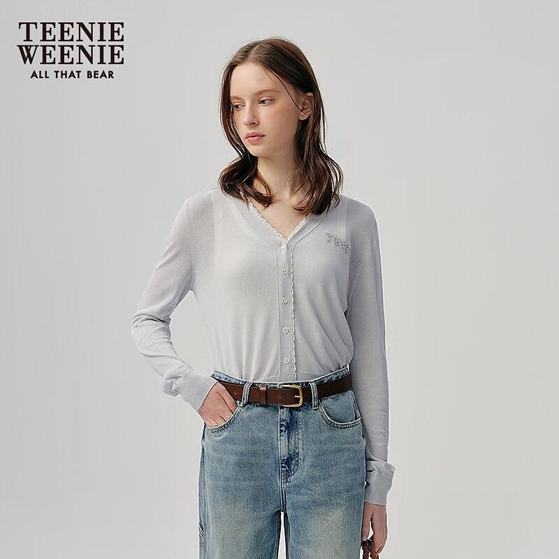 Teenie Weenie Women's 2025 Summer V-Neck Knit Cardigan