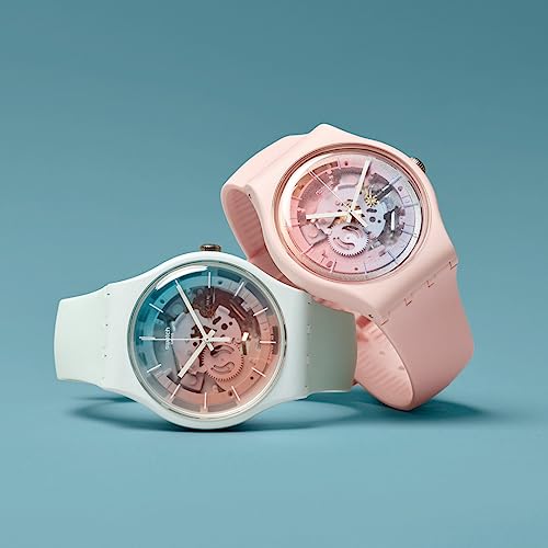 Swatch FLEETINGLY PINK PAY! Wristwatch SO32P103-5300 Pink