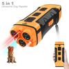 5 In1 Pet Dog Repeller Ultrasonic Dog Training Device Rechargeable Anti Dog Bark Deterrent Device with LED Flashlight New