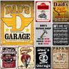Vintage Dad's Garage Repair Shop Metal Tin Signs Posters Plate Wall Decor for Home Bars Garage Cafe Clubs Retro Posters Plaque