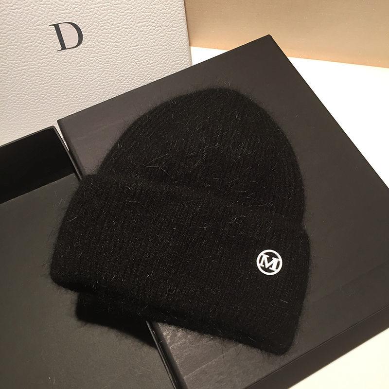 Шапка из кроличьего меха, женская осенне-зимняя универсальная шерстяная шапка, вязаная шапка, теплая шапка, защита ушей, холодная шапка Tide