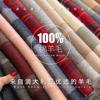 100% Wool Plaid Scarf Men Women Couple Warm Cashmere Blend Checked Winter Neckwear