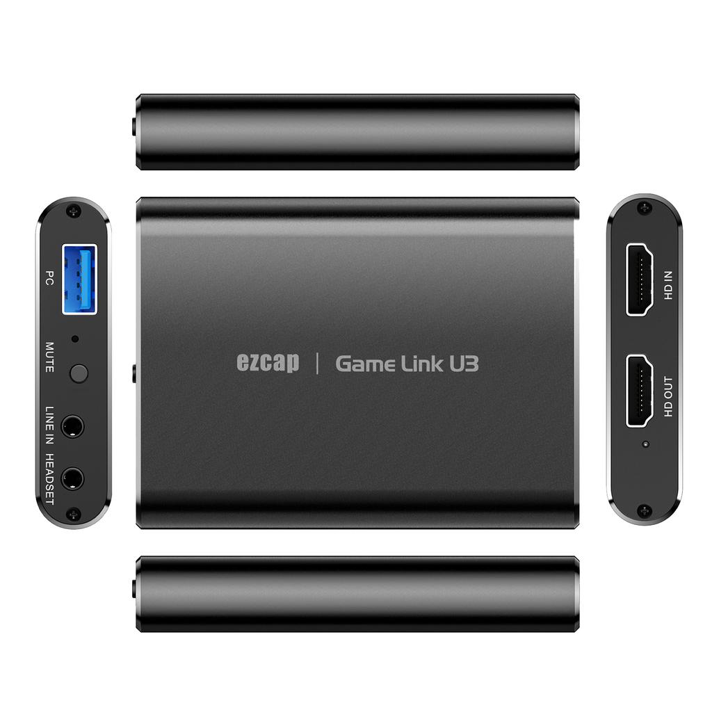 Ezcap371 Game Link U3 Video Capture Box 4K Loop Out 1080P HD Recording Box USB3.2 Audio Video