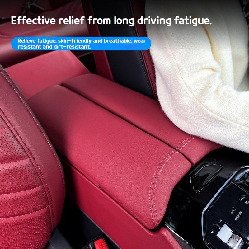Для BMW 5 серии i5 G60 2025-2025 Автомобиль Veganza кожаная Накладка на крышку подлокотника защитный чехол модифицированные аксессуары для интерьера