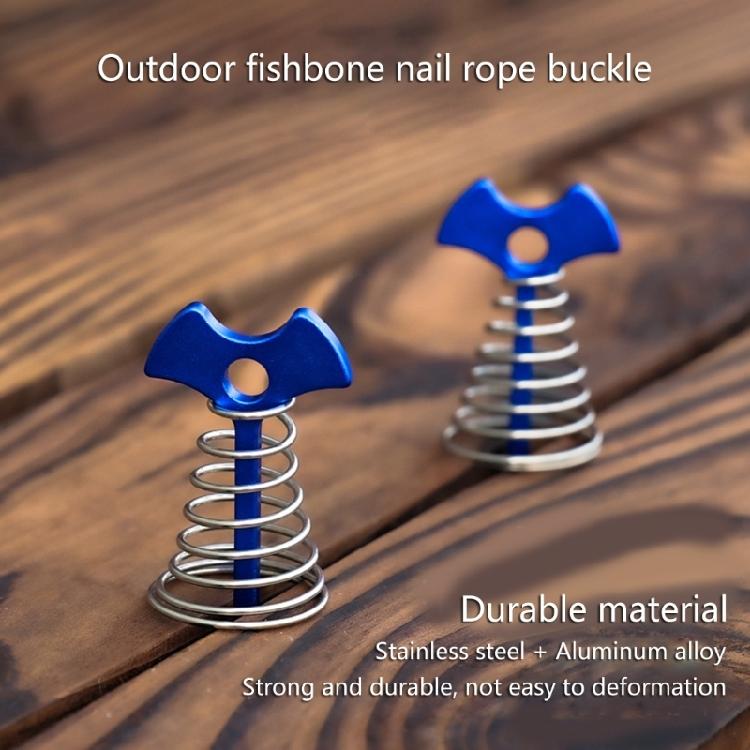 Fishbone Deck Anchors Peg Tents Tensioner for Outdoor Camping Hiking Easy to Use