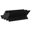 Magazine Rack with Shelf Black Oak Effect 65 x 53 x 28.5 cm
