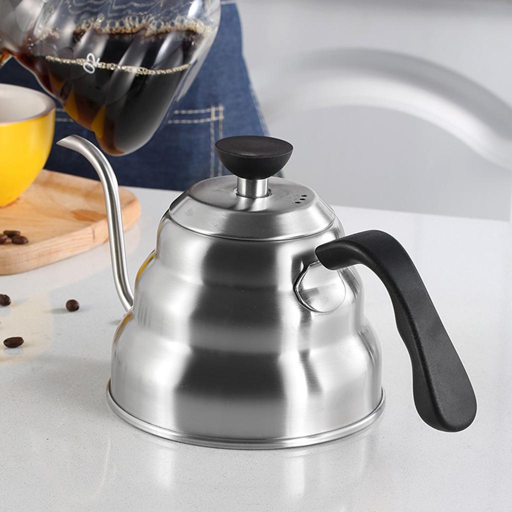 Чайник с гибким горлышком, чайник для заваривания кофе, чайник из нержавеющей стали для домашнего офиса, кофейни