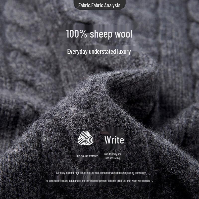 Navigare Women's Pure Wool Cable Knit Cardigan