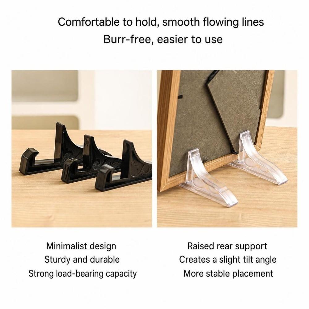 2Pcs Plastic Picture Easel Holder Multi-Purpose Plastic Display Stand Mobile Phone Tabletop Display