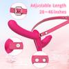 Double Dildo Wearable Panty Dildo Vibrator Adjustable Strapless Silicone Double Dildo G-spot Stimulation Remote Controls Erotica Toys