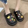 Fashion Summer Kawaii Woman Slippers Anime Shoes for Women 2024 Sandals Cartoon Outside Junior Cute On Beach Slides Designer Promotion F