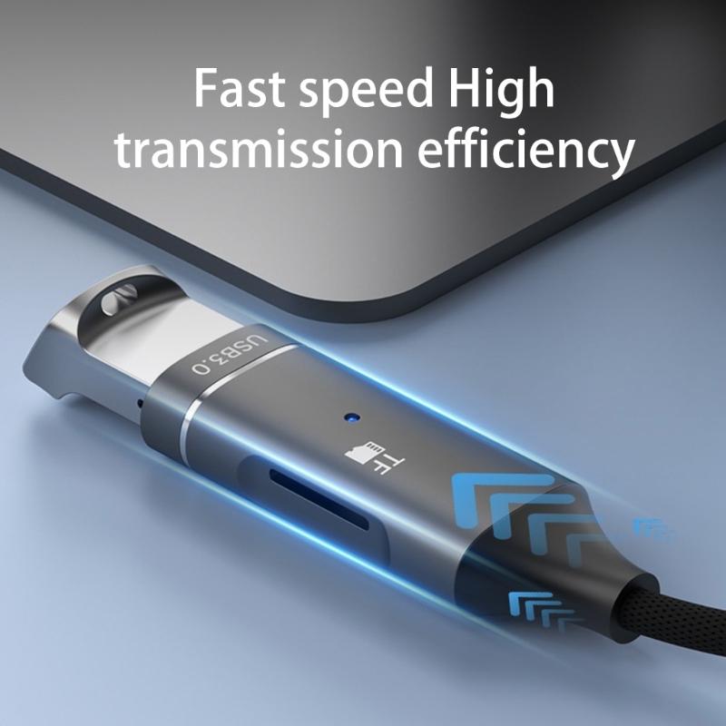 Адаптер USB Type-C OTG Коннекторы Слот для TF-карт Мгновенное подключение и воспроизведение Для мобильных телефонов Систем Windows Ноутбуков