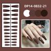 24Pcs Full Cover Long Ballet False Nails Detachable Press-on Nails Solid Color Fake Nails  Women