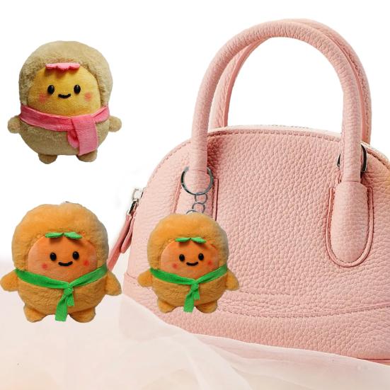 Cute Potato Stuffed Vegetable Doll Ornament Soft Cartoon Plush Doll Plushies Cute Mini Potato Plush Pendant Keyring