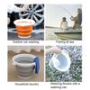 Yousheng Folding Bucket with Handle Large Capacity Strong Load-bearing Impact-Resistant Portable Compact Collapsible Fishing Bucket
