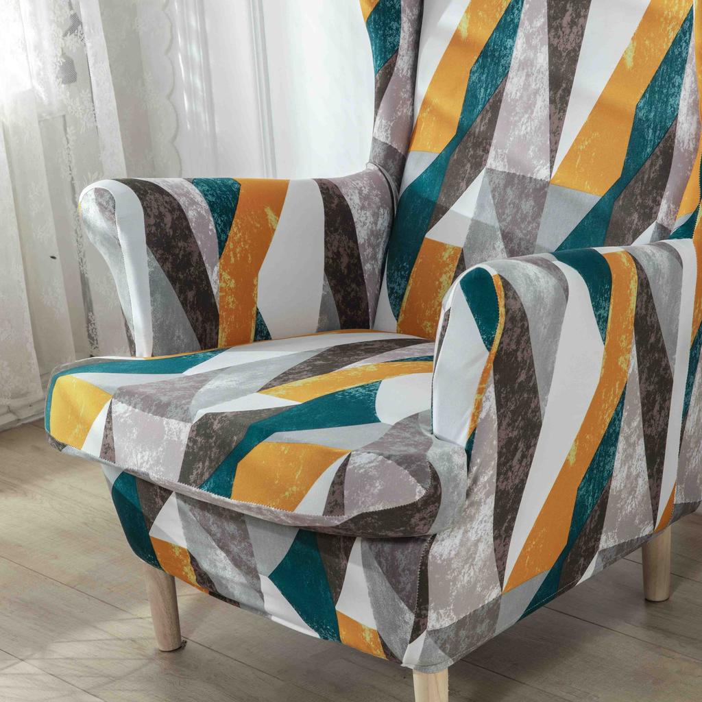 Ushaka Armchair Cover With Bright, Expressive Geometric Patterns