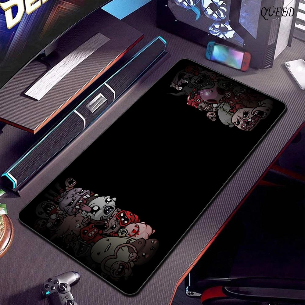 HD Печать Резиновый Нескользящий Игровой Коврик для Мыши и Клавиатуры Коврик для Рабочего Стола Ноутбука XXL The Binding Of Isaac Коврики для Мыши Аксессуары