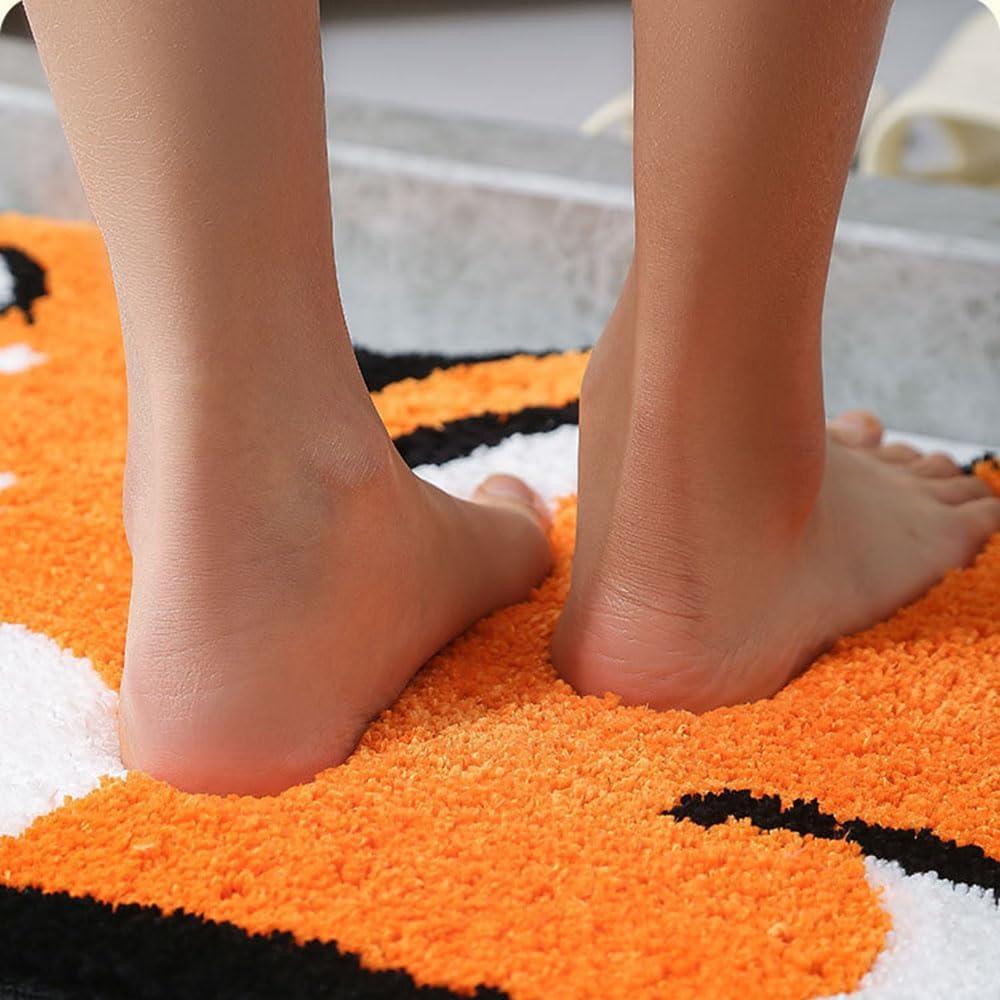 Коврик для ванной Корги для любителей собак, Нескользящий 3D коврик Корги, Идеально подходит для ванной, гостиной, Мягкий, Впитывающий, Прочный плюшевый коврик, Машинная стирка