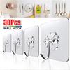 Transparent Self Adhesive Wall Hooks Multi-Purpose Wall Hook Key Holder Towel Holder For Kitchen Bathroom Accessories