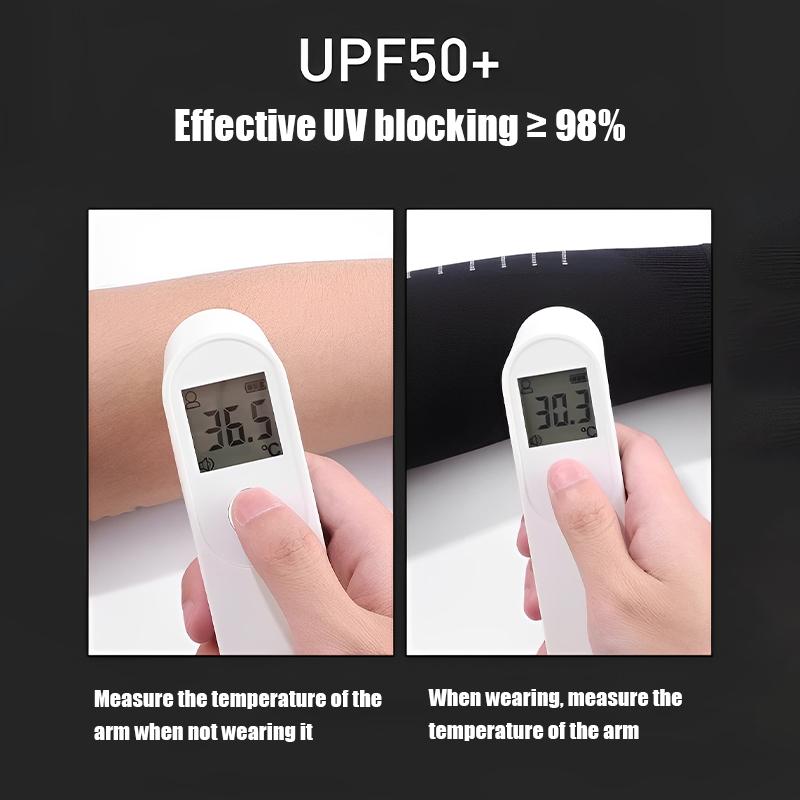 Ледяные рукава Мужские Защита от солнца и УФ-защита Длинные рукава Свободные Летние Спортивные Велосипедные Высокоэластичные Ледяной шелк Налокотники