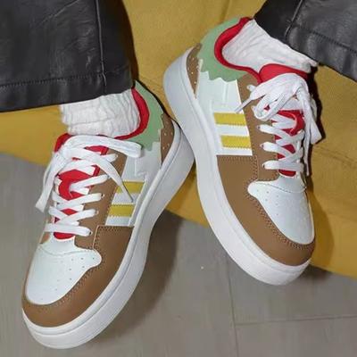 Популярная платформа белые туфли женские 2025 весна и осень новая женская обувь нишевый дизайн универсальные шикарные повседневные кеды