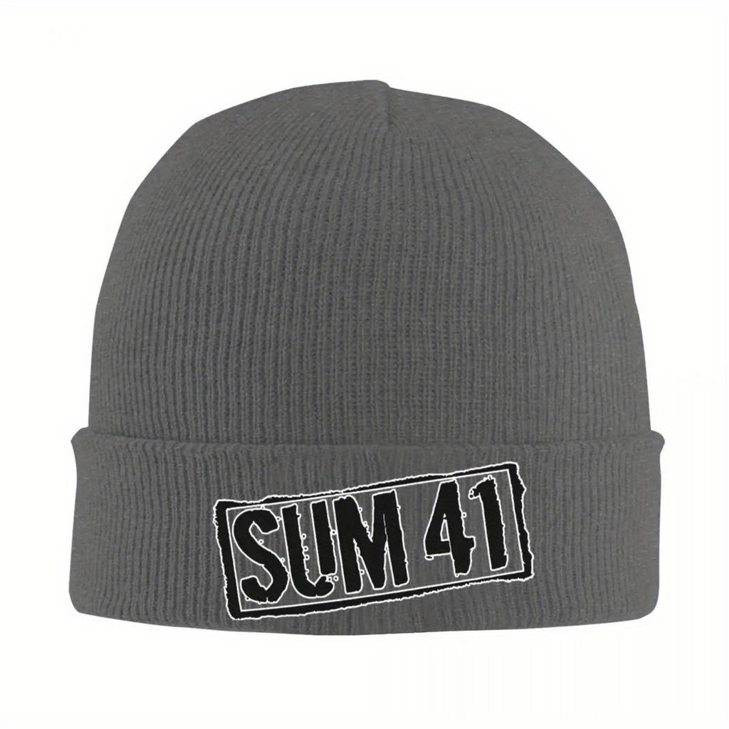 New Hipster Sum Band Bonnet Hats SUM Punk Print Knit Hat Adult Unisex Fashion Head Wrap Beanie Hats Autumn Winter Spor