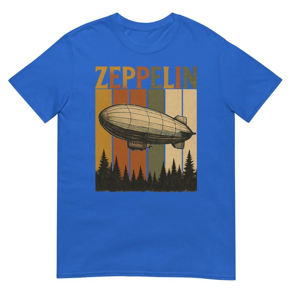 Retro Zeppelin Airship Shirt Vintage Rock Style Tee For Unisex Tshirt
