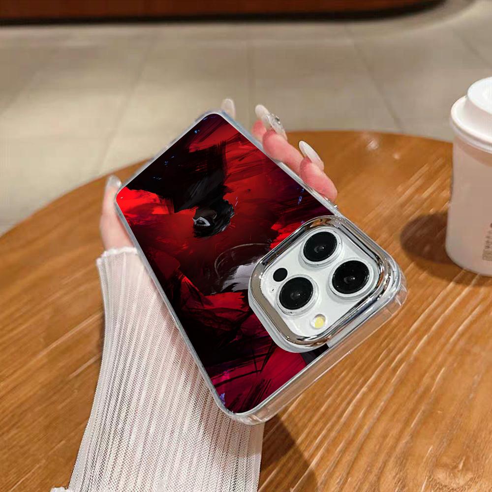 P-Personas Poster Phone Case For Iphone 17 16 15 14 13 12 11 Pro Max Xr Air Plus Silicone Cover Silver Hard Shell Cover